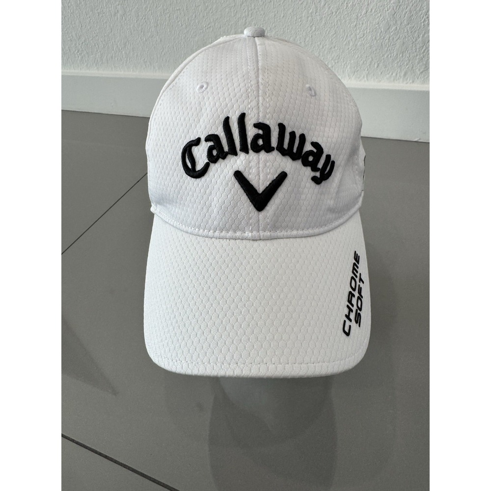 Callaway Golf Tour Authentic Adjustable Hat White Epic Odyssey Chrome Soft